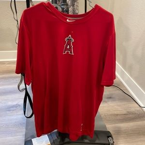 XL Red LA Angels Nike DRI-FIT Training T-Shirt
